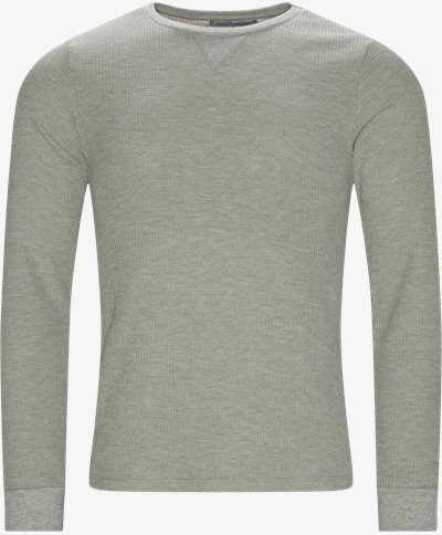 Poseidon Waffel Sweatshirt Regular fit | Poseidon Waffel Sweatshirt | Grå